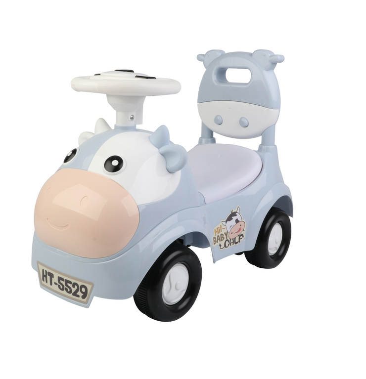 Hot Sale New Model Cartoon Baby Swing Car With Bb Steering Wheel 3 Colors Mix