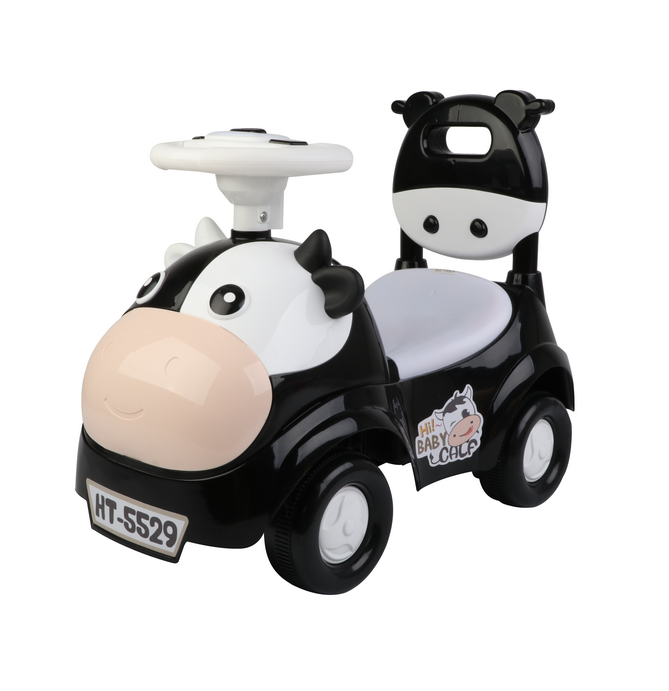 Hot Sale New Model Cartoon Baby Swing Car With Bb Steering Wheel 3 Colors Mix