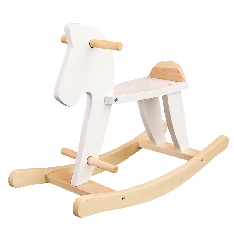 Krishna Baby Ride-on Toys Baby Wooden Toys Rocking Horse Children's Trojan For Kids Toy Wooden Rocking Horse For Toddler