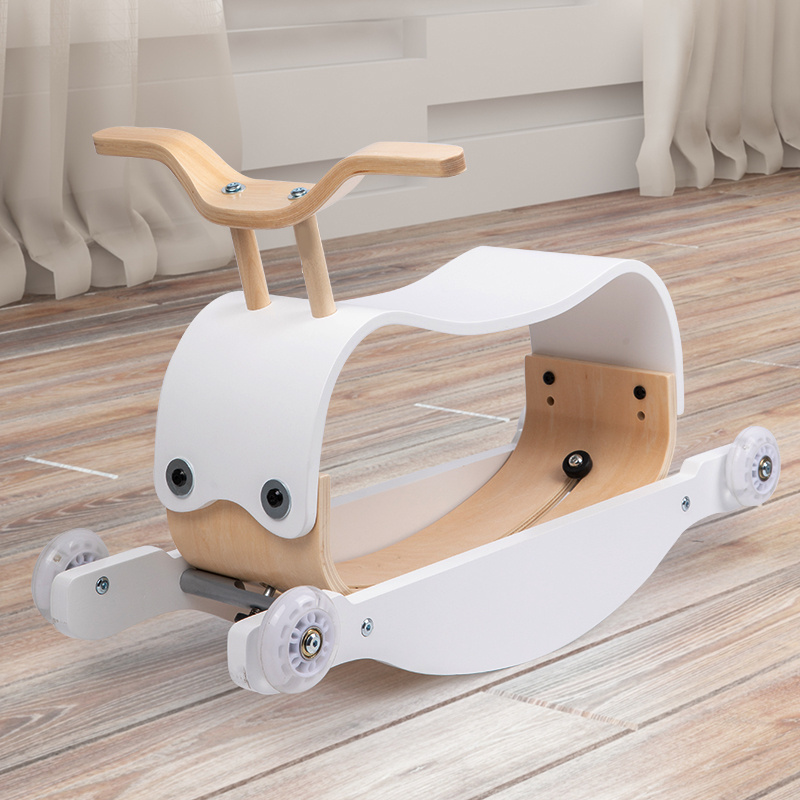 Funny Wooden Push Balance Ride On Toy Kids Funny Rocking Chair Children Sensory Training Toys