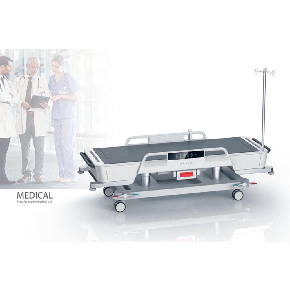 KRLS New Electric Transfer Bed Multifunctional Hospital Bed Medical Electric ICU Bed