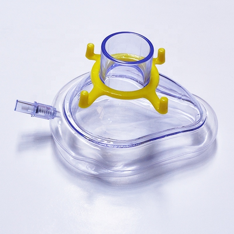 Sterilized Disposable Resuscitate Face Masks For Adult Child Animals 6 Size PVC Anesthesia Mask