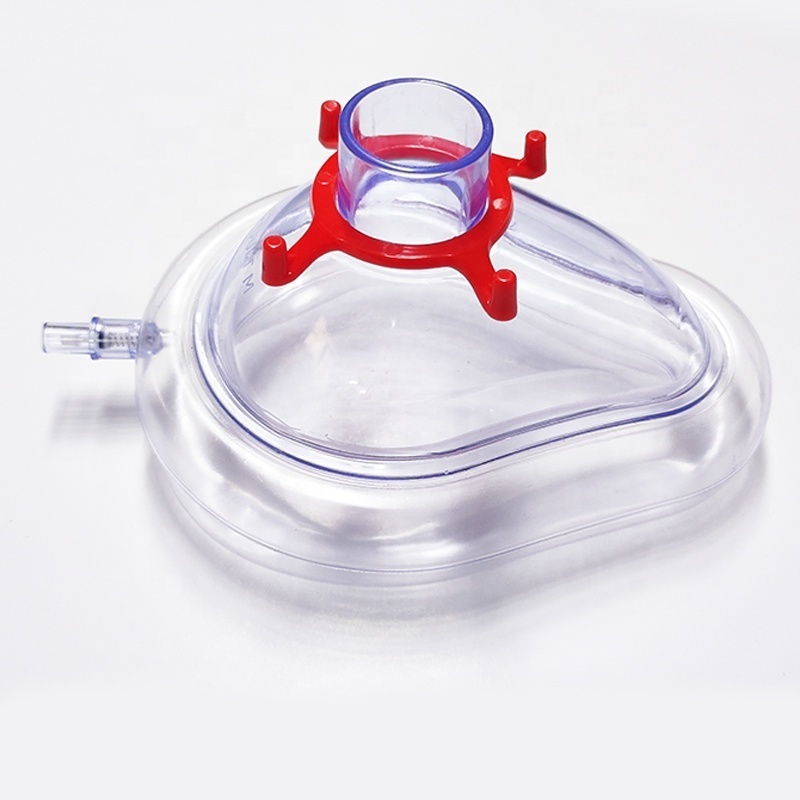 Sterilized Disposable Resuscitate Face Masks For Adult Child Animals 6 Size PVC Anesthesia Mask