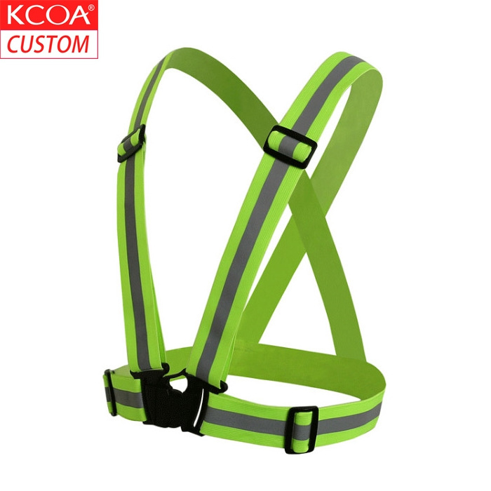 KCOA High Visibility Adjustable Safety Jacket Vest Mens Security Vest Traffic Reflective Vest With Custom Logo