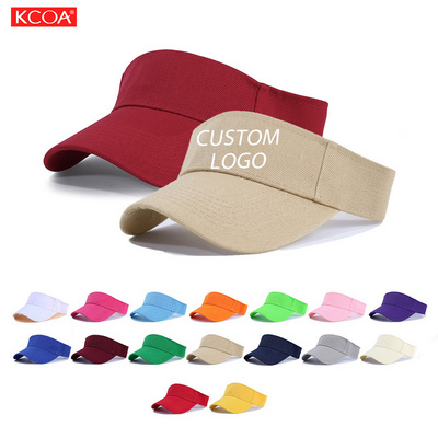 Fashion Adjustable Colorful Sports Sun Visor Cap Wholesale Visor Hat