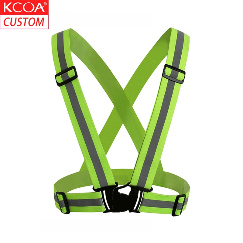 KCOA High Visibility Adjustable Safety Jacket Vest Mens Security Vest Traffic Reflective Vest With Custom Logo