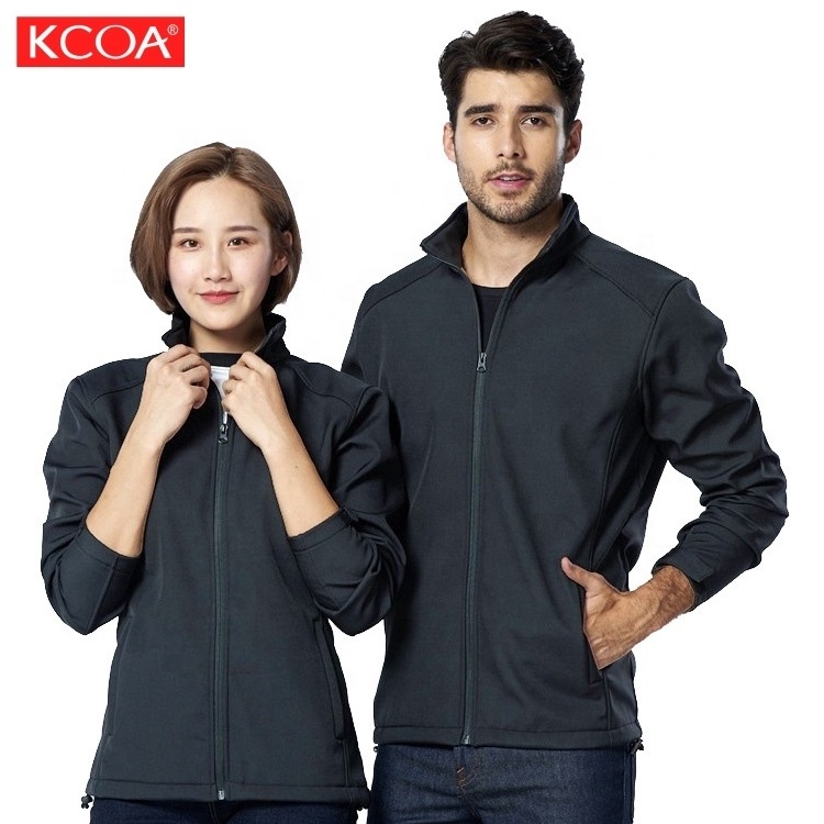 RTS Cheap Price Unisex Blank Outerwear Softshell wind Jackets Without Hood