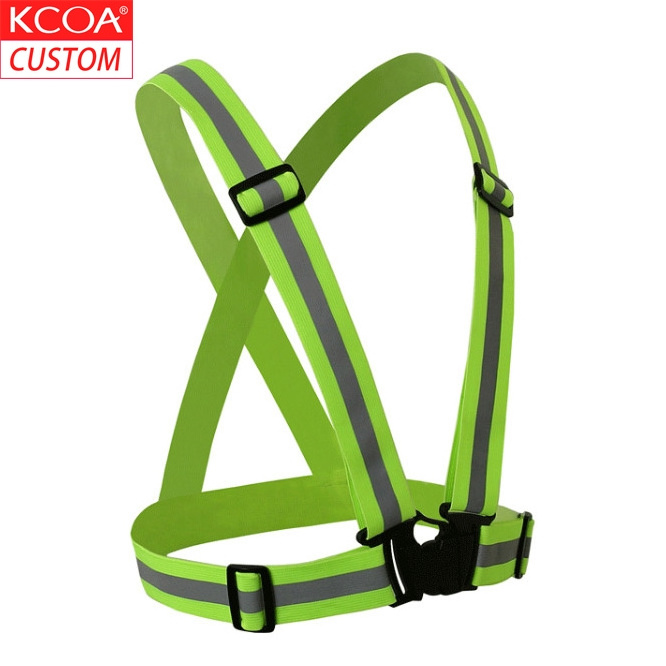 KCOA High Visibility Adjustable Safety Jacket Vest Mens Security Vest Traffic Reflective Vest With Custom Logo