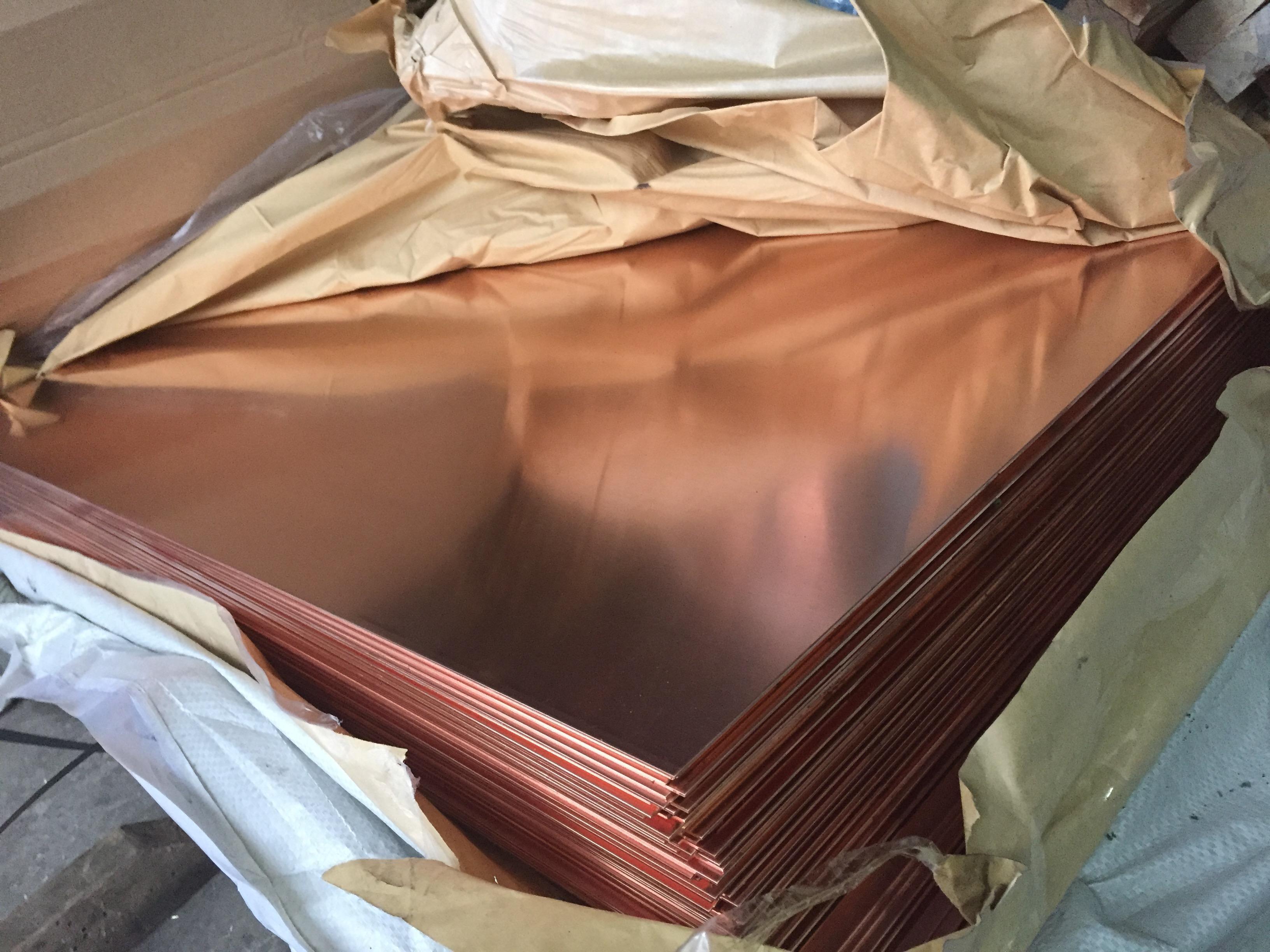 Pure Copper Sheet Cathode 99.9% Copper Plate Thick Copper Sheet Wholesale Price C11000 C10200