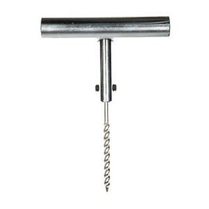 Metal T-handle screw drill tool for tyre repair