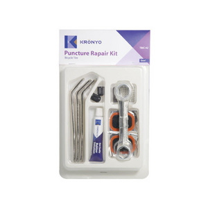 Bicycle repair kit set with cold patch and rubber Solution for tire repair