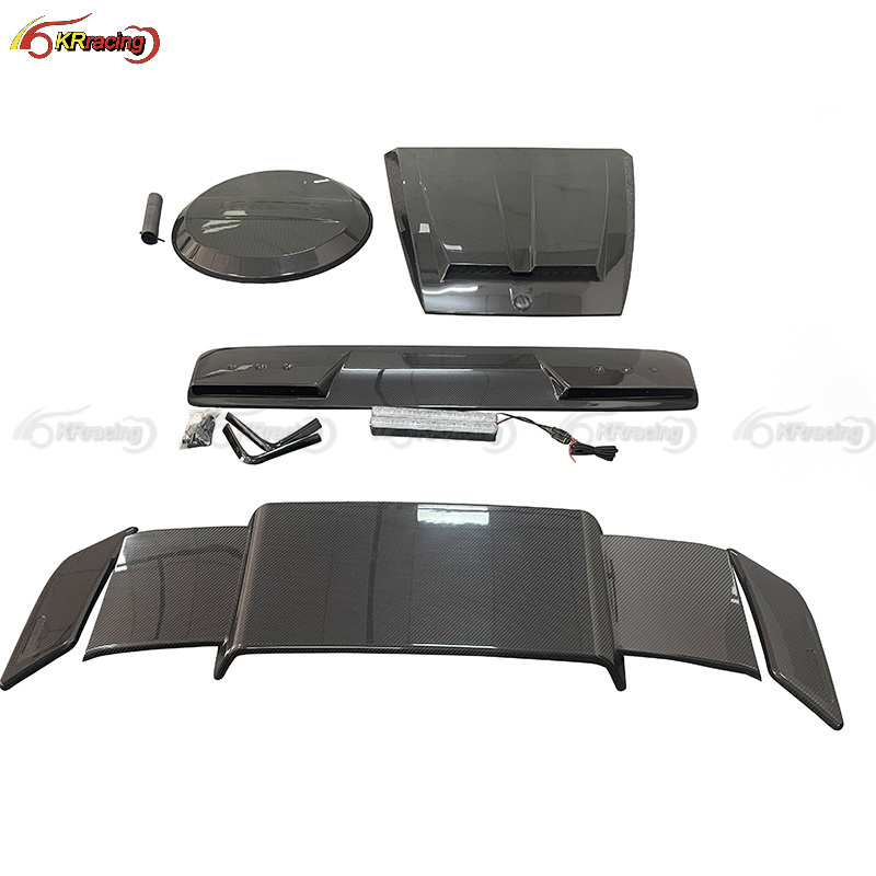 Upgrade Brabu B800 Style PP Material Body Kit With Dry Carbon Spoiler ,Hood For Mercedes Benz G-Class W464 AMG G63 2018-2022