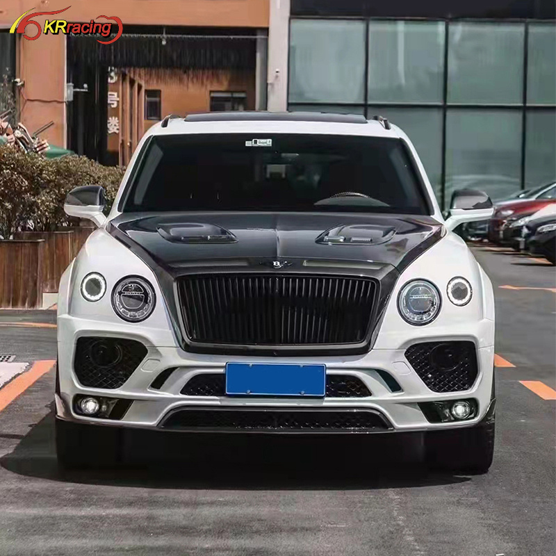 MSY Style Partial Glossy Carbon Fiber FRP Wide Body Kt For Bentley Bentayga 2016-2018