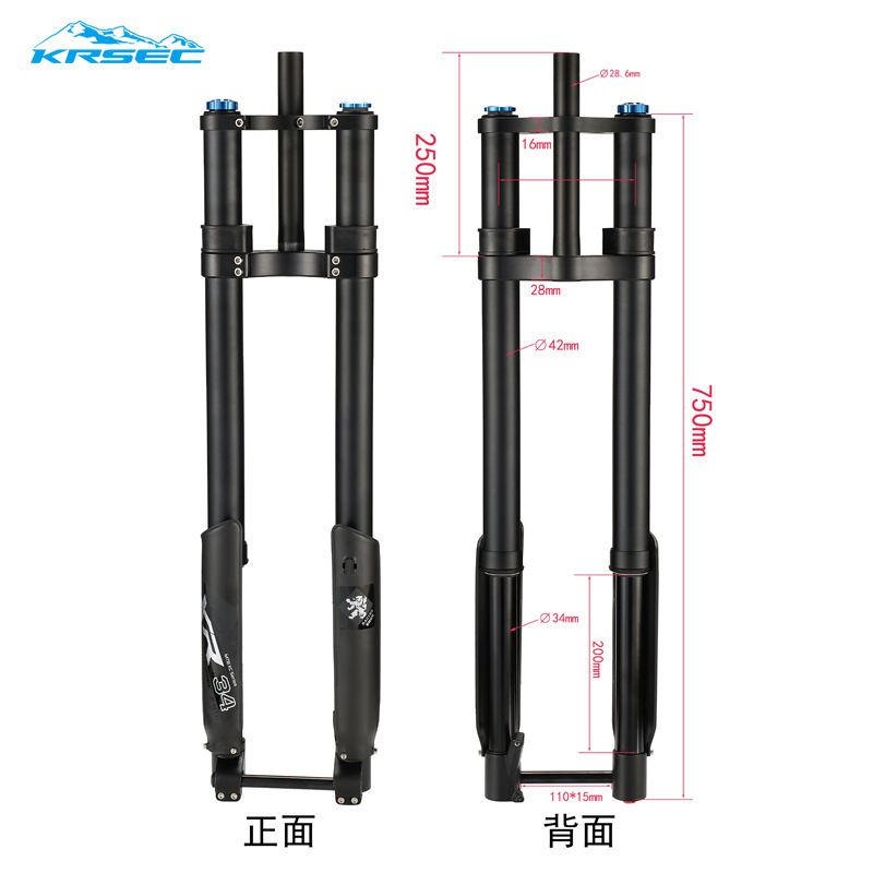 Factory Customized Electric air fork Enduro Mountain Bike Hydraulic Suspension inverted fork for dirt bikes front fork