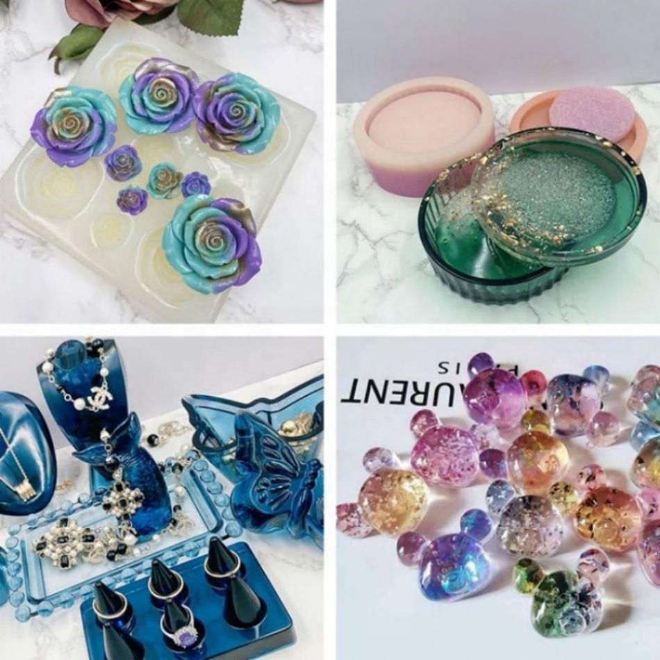 Resin Epoxy Dried Flowers Car Resin Table Wood Chopping Board Jewellery Glue Crystal AB Gallon Glue