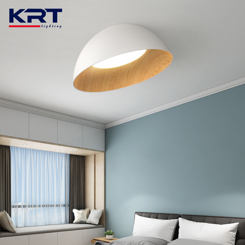 Manufacturer Customized Lamps Decorative Surface Mounted Led Lighting Ultra-thin Bedroom Light Ceiling Wooden