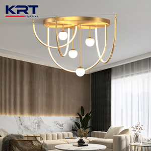 Wholesale Price Nordic Style Home Restaurant Modern Lamp Milk Glass Golden Chandelier Pendant Light