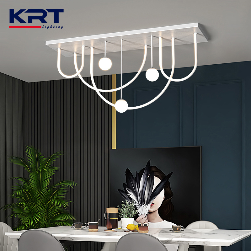 Wholesale Price Nordic Style Home Restaurant Modern Lamp Milk Glass Golden Chandelier Pendant Light