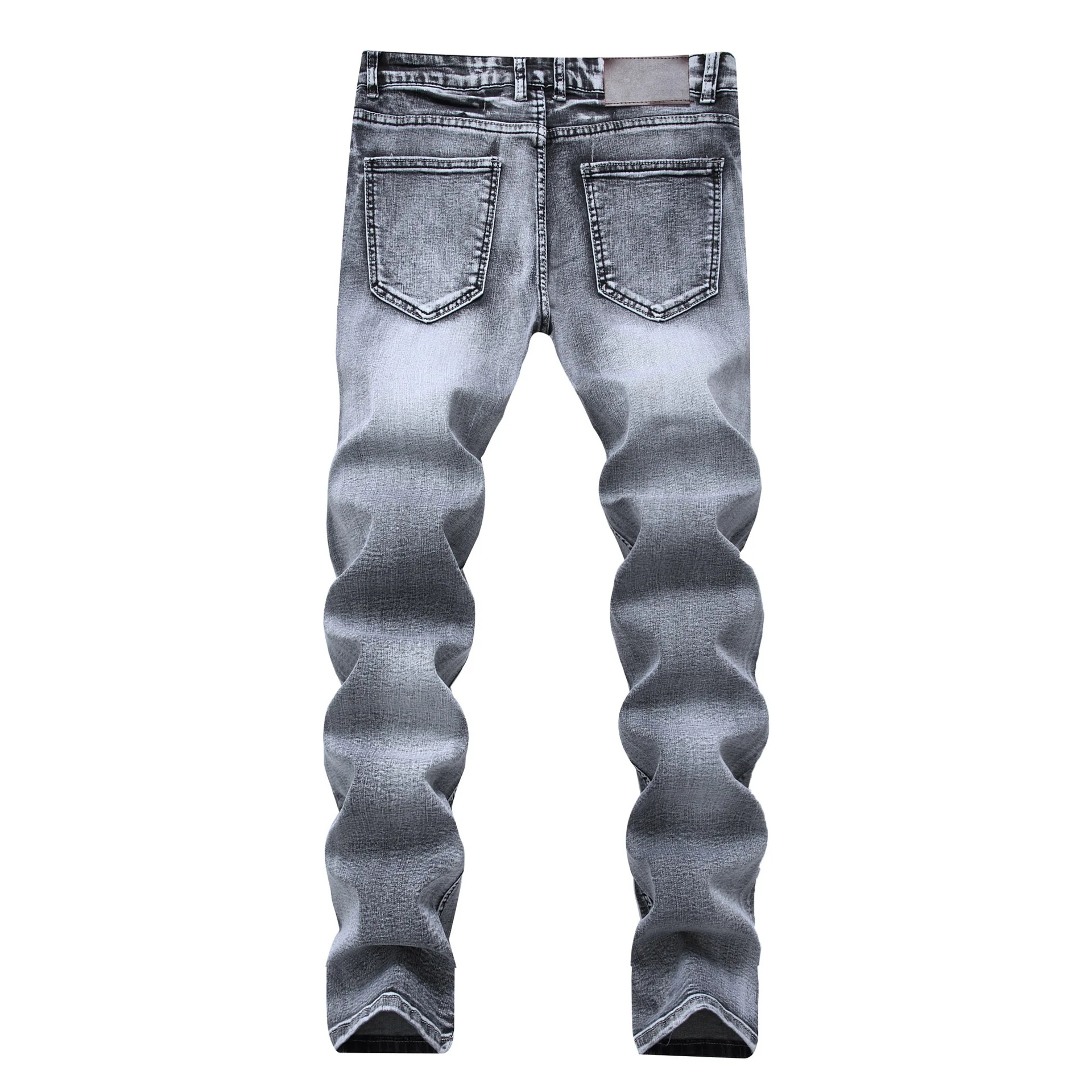 2024 Men Straight Leg Jeans Casual Denim Long Pants Slim Fit  Breathable Denim Jeans Autumn Denim Jeans Pants Men