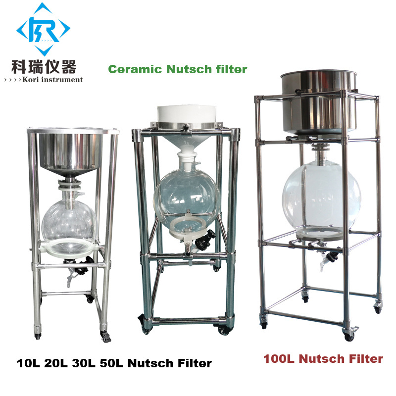 ZF-50L CE Certificate lab Chemistry  Vacuum filtration Unit with Stainless Steel Buchner funnel and Glass Collection flask