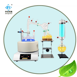 Lab 2L 5L 10L 20L Short path distillation  (Customized Dual condenser short path distillation kit )