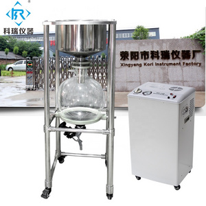 ZF-50L CE Certificate lab Chemistry  Vacuum filtration Unit with Stainless Steel Buchner funnel and Glass Collection flask