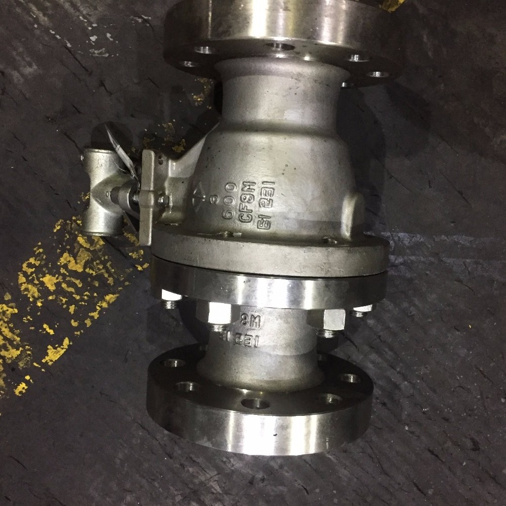 wenzhou 2 pc a216 wcb Floating ball valve dn100