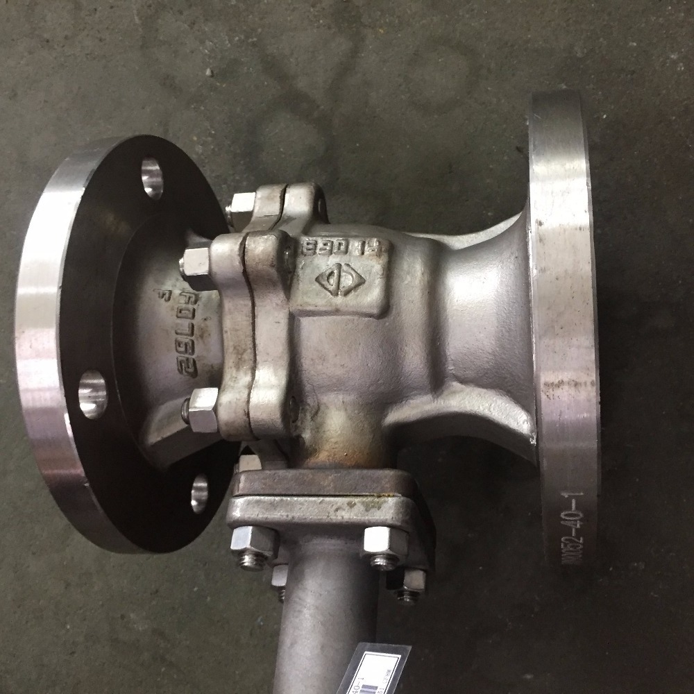 DN50 API 6FA flanged 2 inch stainless steel automatic drain ball valve