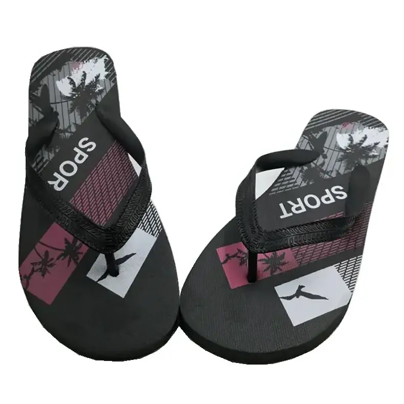 Cheap Wholesale Flip Flops Rubber African Sandal Footwear Pe Flipflops Slippers Printed Flip Flops For Men New Design