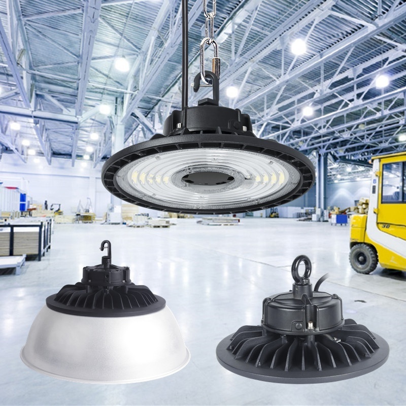 140-190lm/W 100W 150W 200W 240W Dimmable Energy Saving Industrial Warehouse UFO Type High Bay LED Lights