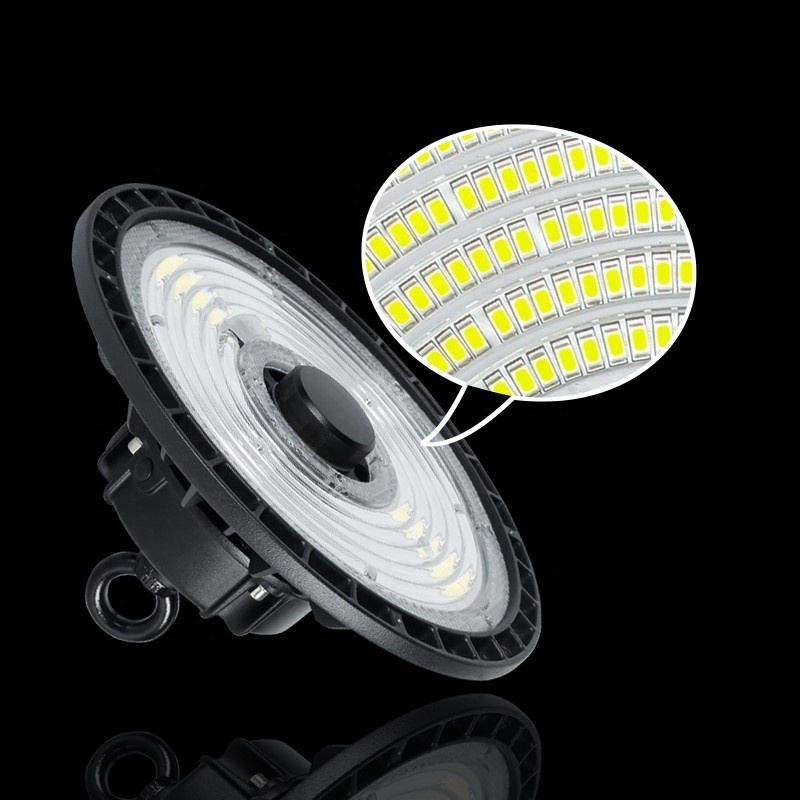 140-190lm/W 100W 150W 200W 240W Dimmable Energy Saving Industrial Warehouse UFO Type High Bay LED Lights