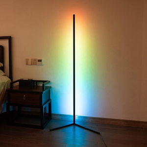 Music Sync Home Decor Smart App Control LED Corner Floor Lamps RGB  Color Changing Gaming Light Decorative Lighting