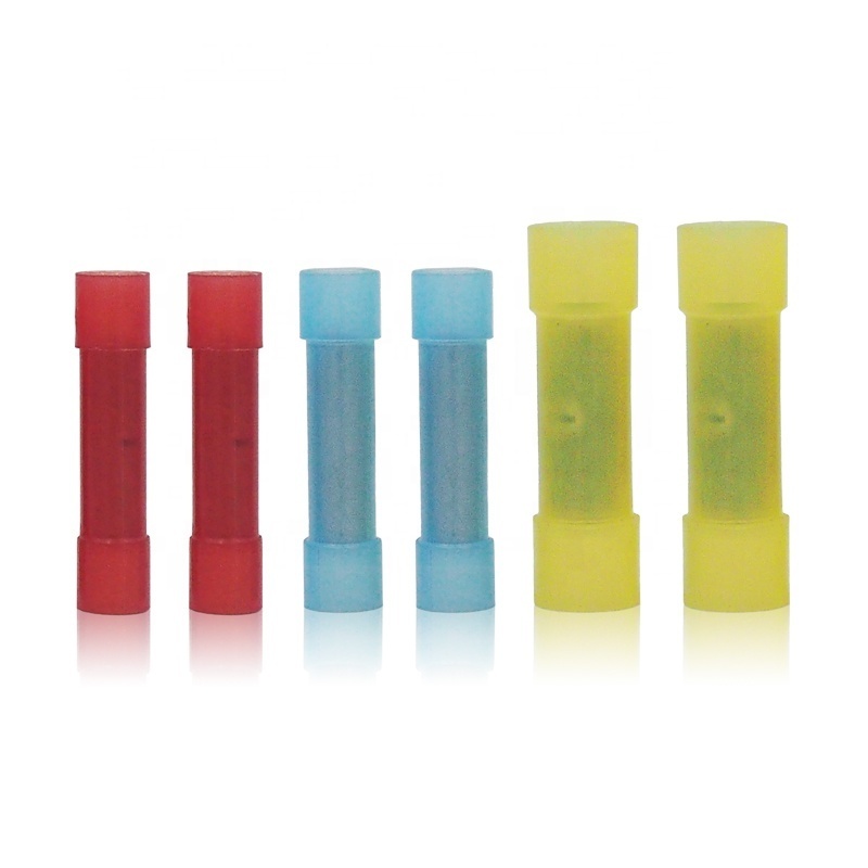 High quality insulated butt connectors splice crimp blue red yellow electrical marine waterproof heat shrink butt connectors