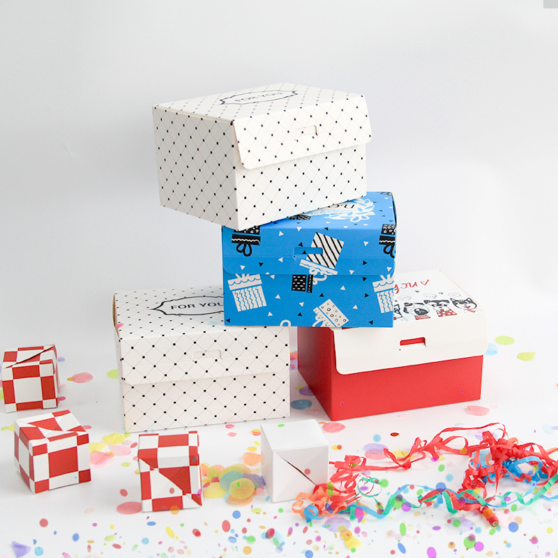 Cosmetic Anniversary Online Marriage Proposal DIY 7.1x5.5x4.3inches Surprise Mystery Exploding Confetti Gift Box