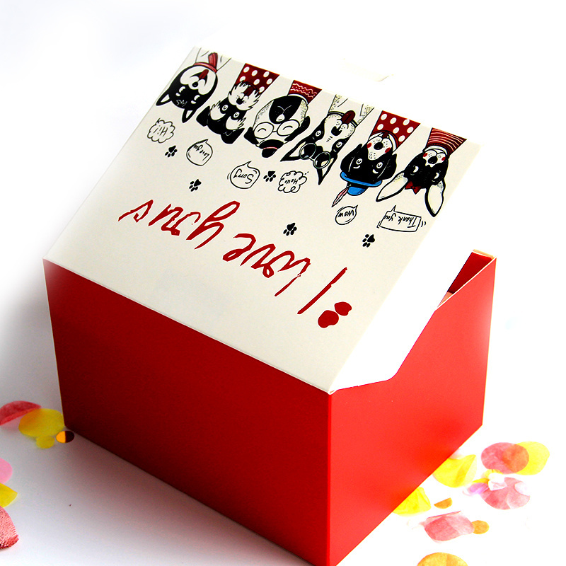 Cosmetic Anniversary Online Marriage Proposal DIY 7.1x5.5x4.3inches Surprise Mystery Exploding Confetti Gift Box