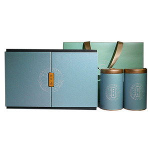 blue china manufacturers luxury cardboard  customized gift tea bags double door  paper  packaging box with magnetic closure