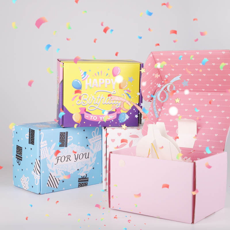 2023 New Design Exploding Confetti Gift Box Graduations Surprise Pop up Gift Box For Birthday, Party, Father's and Mother's Day