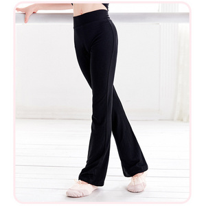 Girls ballet Trousers black cotton Comfort gymnastic yoga dance pants for girls