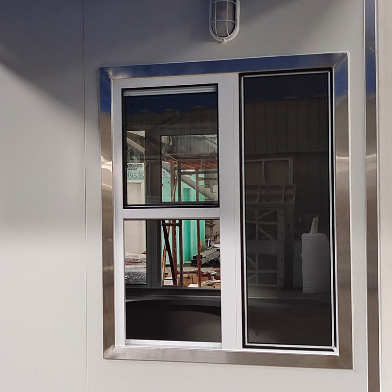 New Design Aluminium Glazed Sash Windows Single Hung Vertical Sliding Window Customized Size