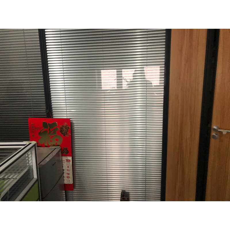 Modern modular soundproof frameless demountable aluminum tempered single or double glazing clear office glass partition wall