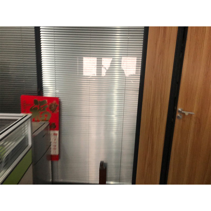 Modern modular soundproof frameless demountable aluminum tempered single or double glazing clear office glass partition wall