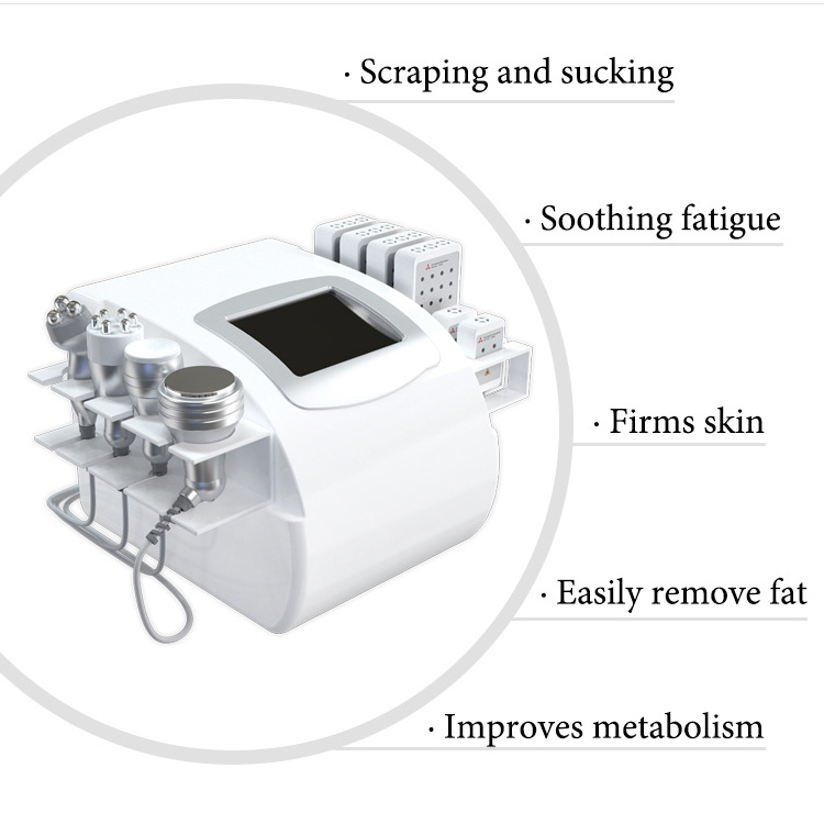 Portable 40k Cavitation Belt Slimming Machine Rf Lipo Cavitation Machine Vacuum Ultra Cavitation Machine 80k Vaccum Therapy Slim