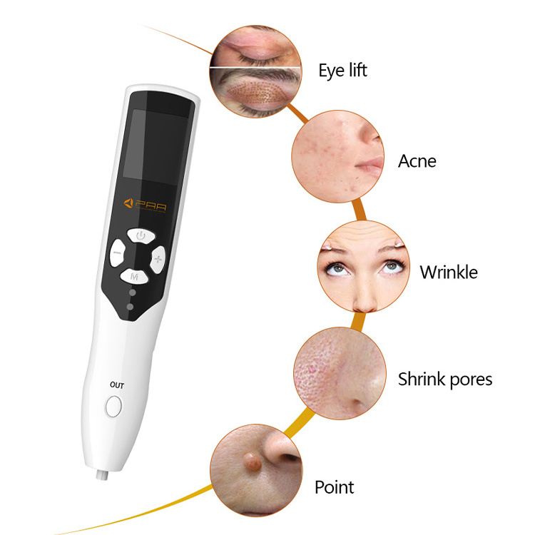 2023  Painless 2 in1 Ozone Plasma Pen Acne Scar Removal Mole Removal Skin Whitening  Plasma Pen For Salon