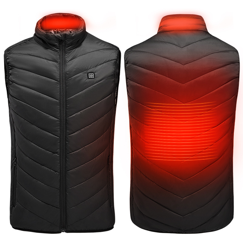 2023 Promotion Price Dongguan Huiyan Heated Vest Battery Pack Adjustable Usb Thermal Heating Vest Rechargeable Vests Winter