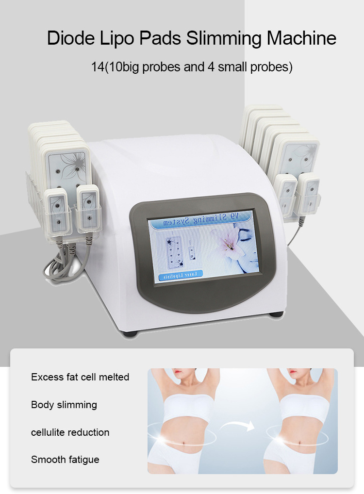 Best Result 16 Pads 650nm 160mw Laser Body Slim Machine For Body Slimming And Fat Reduction Free Logo