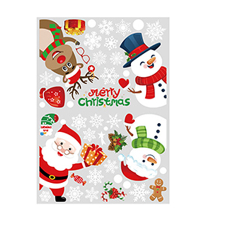 2023 Large Stock Christmas Wall Stickers All Kinds Of Waterproof Christmas Stickers Door Window Cling Merry Christmas Sticker