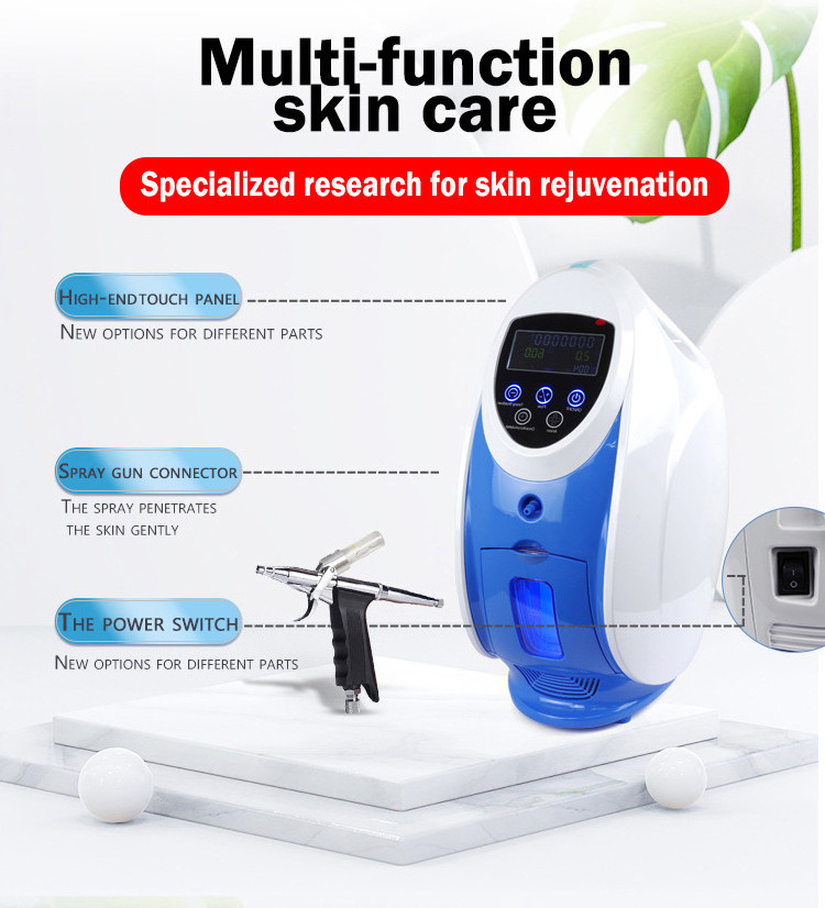 2024 Hot Selling 14 In 1 Oxygen Tube Connector Oxygen Hydrogen Generator Masque Machine Beauty Portable Oxygen Facial Machine