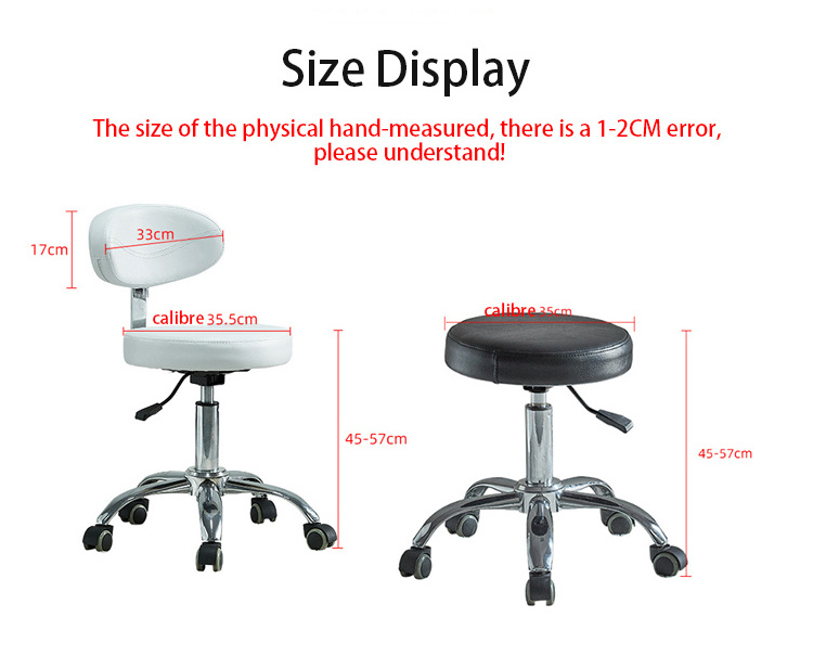 Pedicure Chair Nail Salon Furniture Foot Spa Hair Stylist Stainless Steel Salon Chairs For Hair Stylist Synthetic Leather