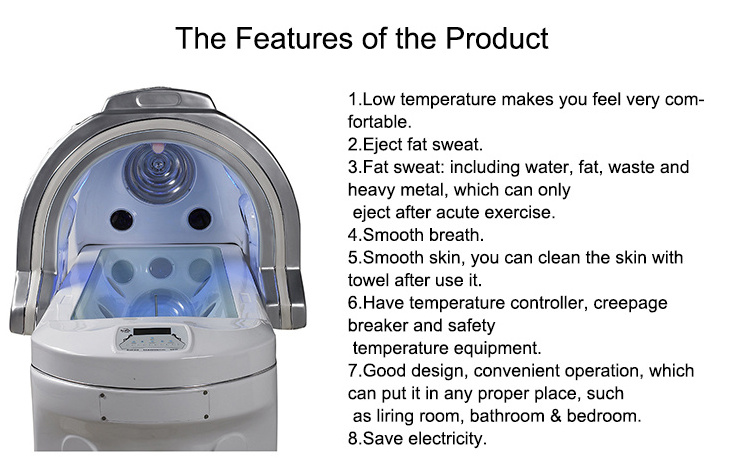 Infrared Detox Far Infrared Weight Loss Infrared Pod Spa Capsule Sauna Capsule Spa Infrared Infrared Ozone Sauna Spa Capsule Led