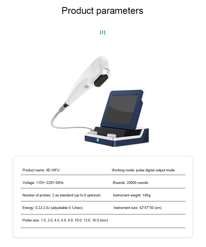 New Technology Hifu 9d Facial y Hifu Hifu 9d Visage Et Corp Selling 9d7d  Machine